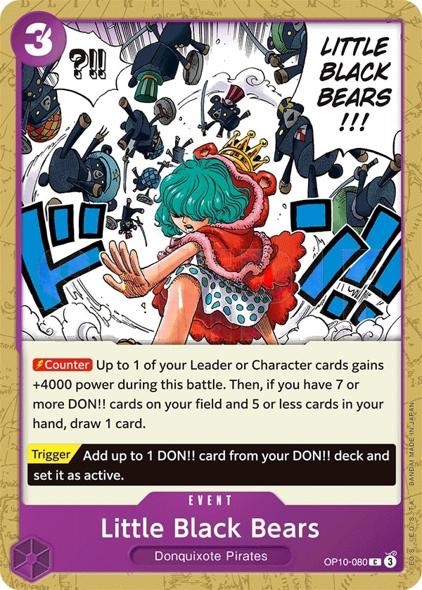 Little Black Bears (OP10-080) — Common One Piece card