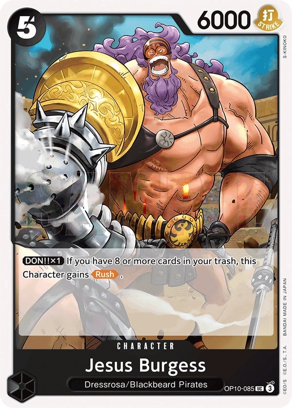 Jesus Burgess (OP10-085) — Uncommon One Piece card