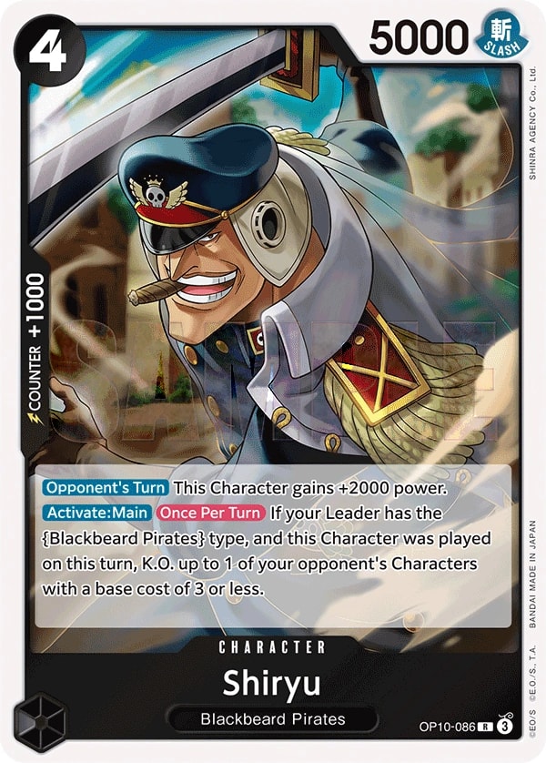 Shiryu (OP10-086) — Rare One Piece card