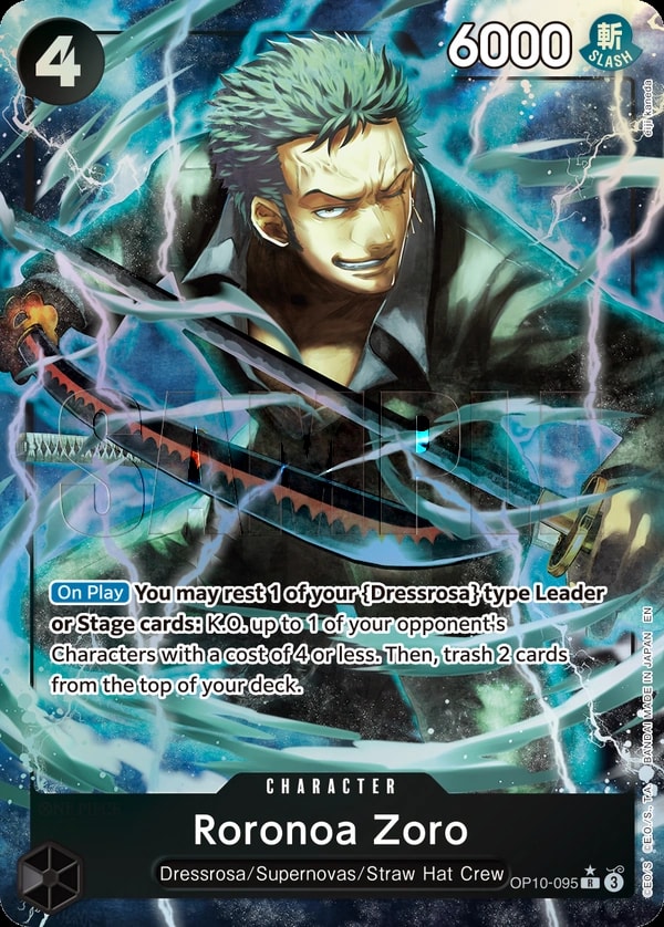 Roronoa Zoro (095) (Alternate Art) One Piece card