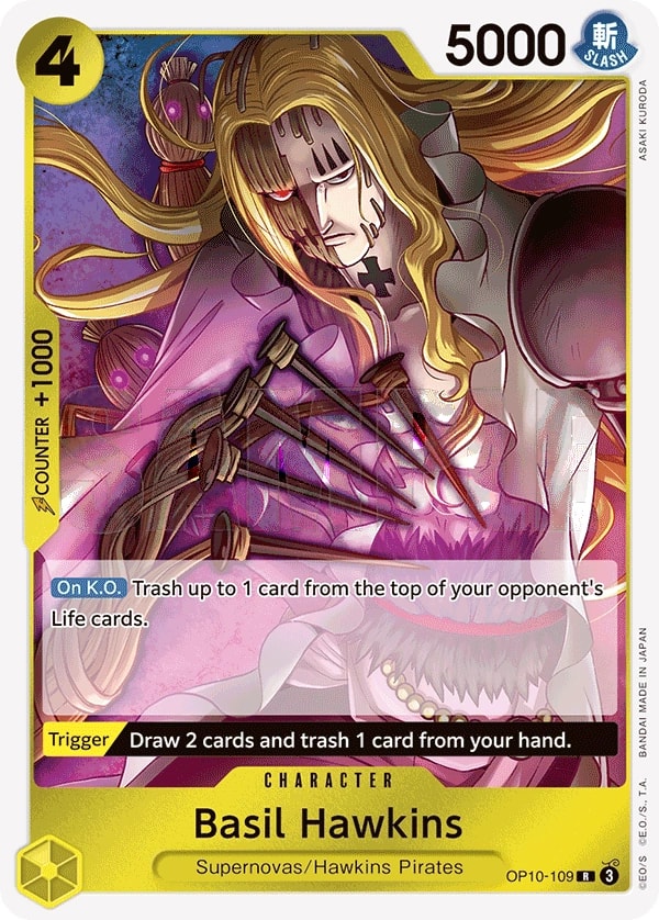 Basil Hawkins (OP10-109) — Rare One Piece card