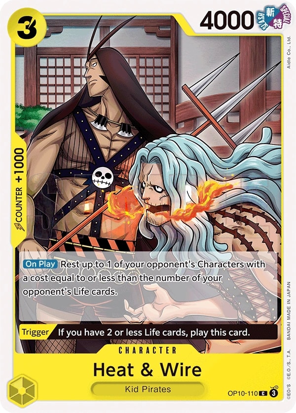 Heat & Wire (OP10-110) — Common One Piece card