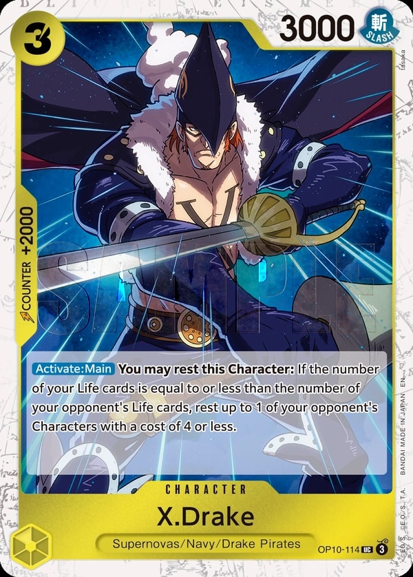 X.Drake (114) (Pirate Foil) One Piece card