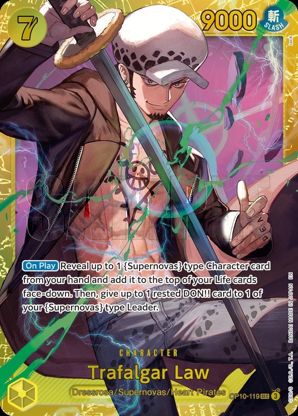 Trafalgar Law (119) (Reprint) One Piece card