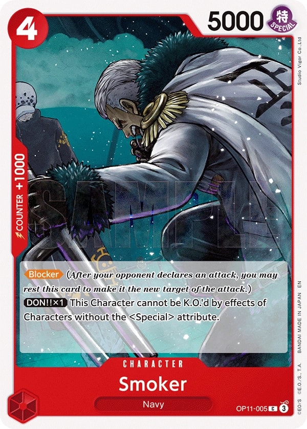 Smoker (OP11-005) — Common One Piece card