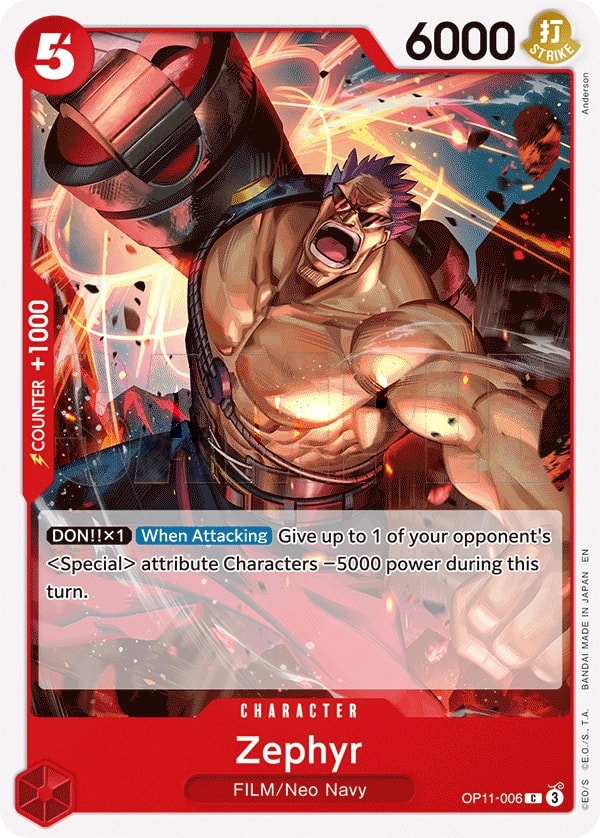 Zephyr (OP11-006) — Common One Piece card