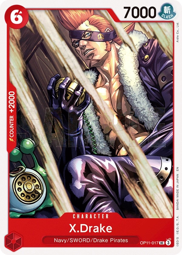 X.Drake (OP11-017) — Uncommon One Piece card