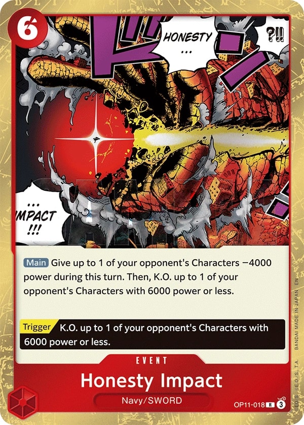 Honesty Impact (OP11-018) — Rare One Piece card