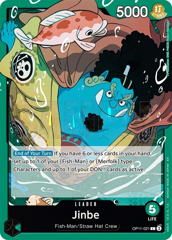 Jinbe OP11-021 One Piece leader card