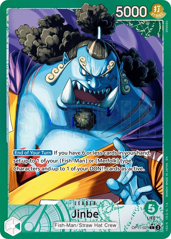 Jinbe (021) (Alternate Art) One Piece card