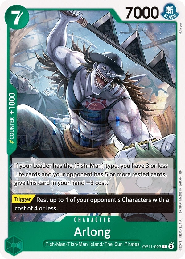Arlong (OP11-023) — Rare One Piece card