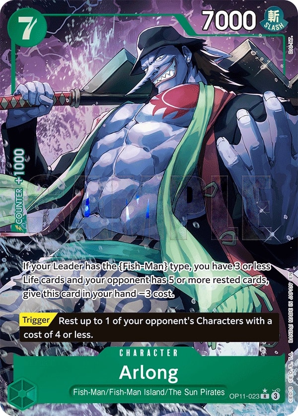 Arlong (023) (Alternate Art) One Piece card