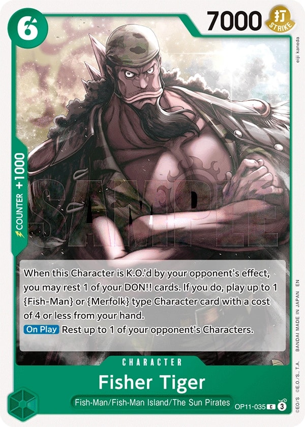 Fisher Tiger (OP11-035) — Common One Piece card