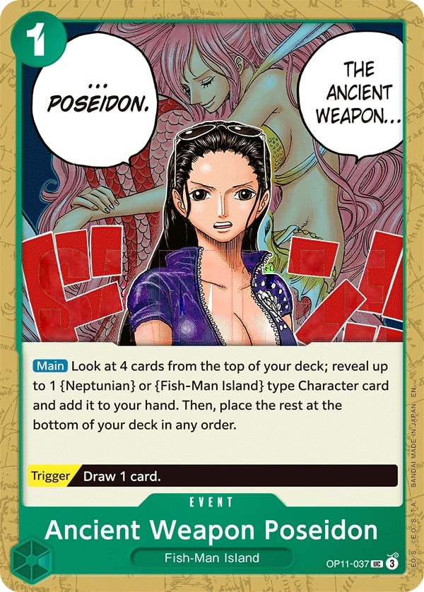 Ancient Weapon Poseidon (OP11-037) — Uncommon One Piece card