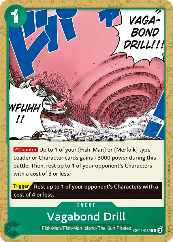 Vagabond Drill (OP11-039) — Common One Piece card