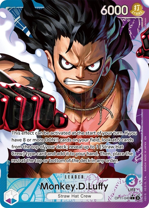 Monkey.D.Luffy (040) (Alternate Art) One Piece card