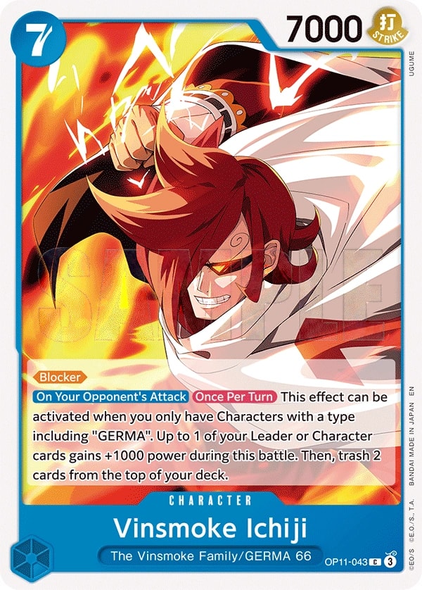 Vinsmoke Ichiji (OP11-043) — Common One Piece card
