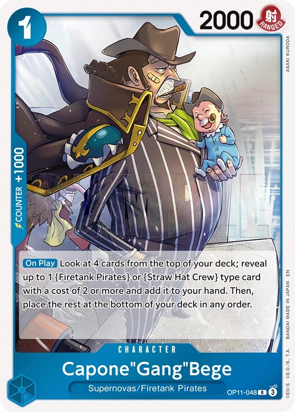 Capone"Gang"Bege (OP11-048) — Rare One Piece card