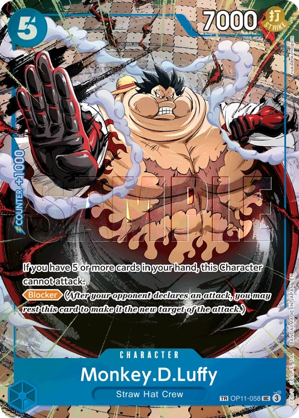 Monkey.D.Luffy (058) (TR) One Piece card