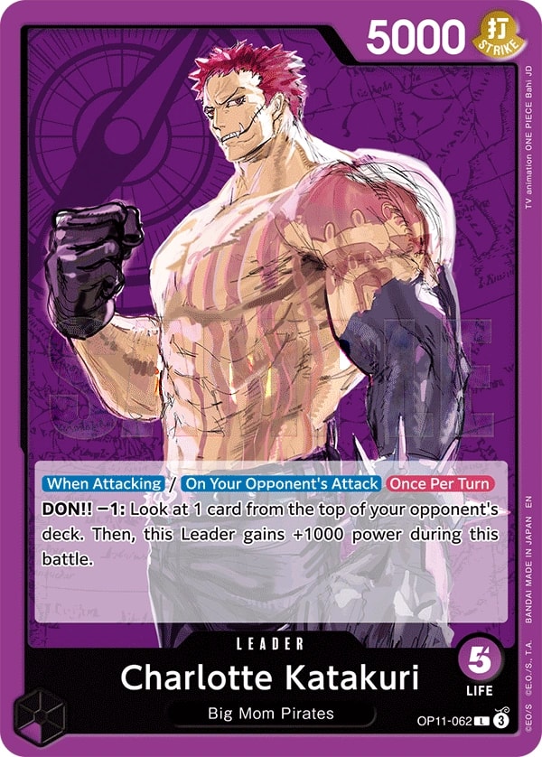 Charlotte Katakuri OP11-062 One Piece leader card