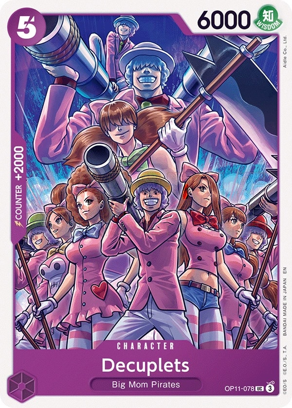 Decuplets (OP11-078) — Uncommon One Piece card