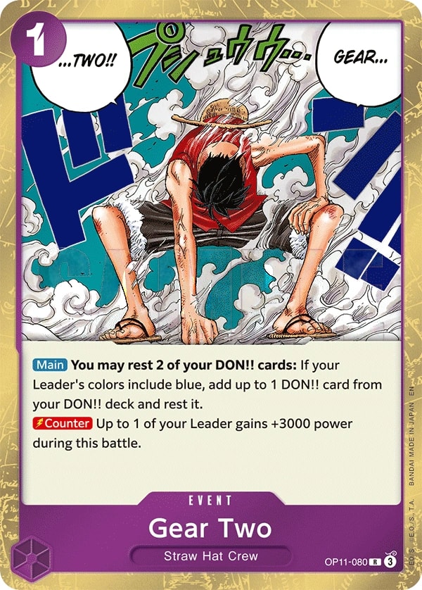 Gear Two OP11-080 One Piece card