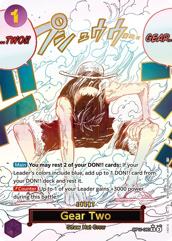 Gear Two (080) (Alternate Art) One Piece card