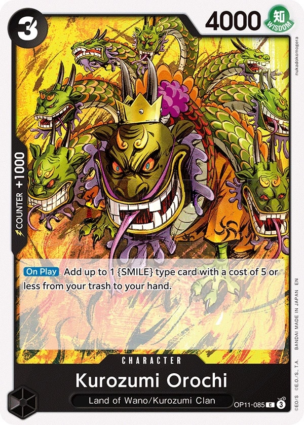 Kurozumi Orochi (OP11-085) — Common One Piece card