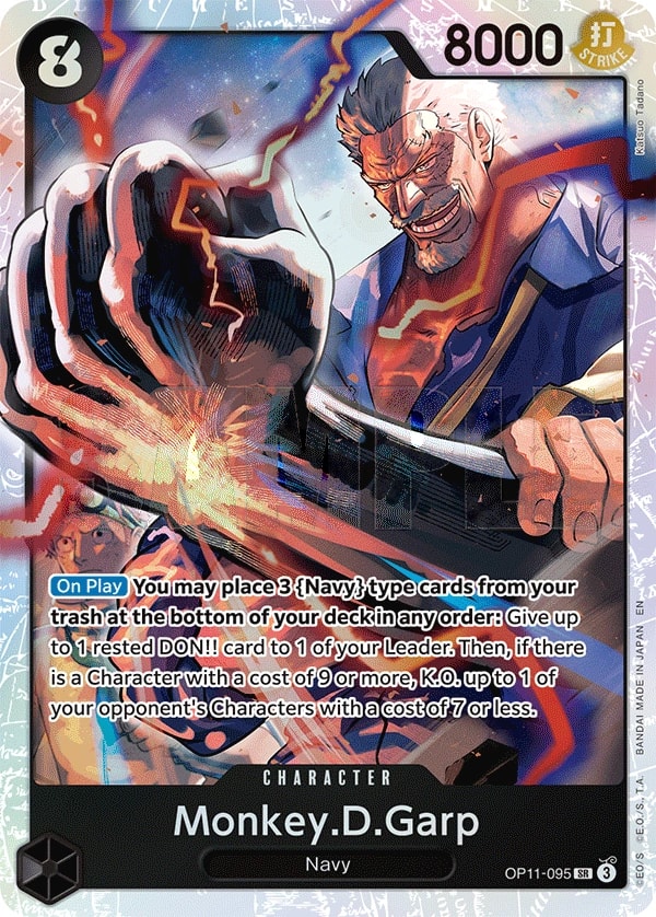 Monkey.D.Garp OP11-095 One Piece card