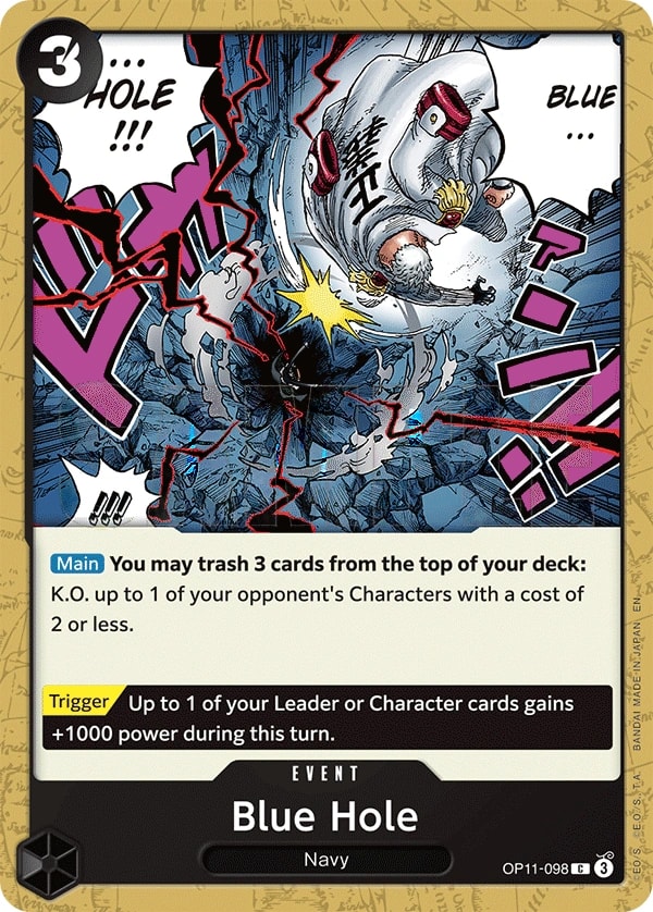 Blue Hole (OP11-098) — Common One Piece card