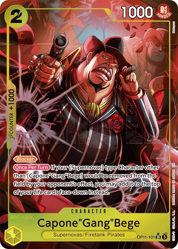 Capone"Gang"Bege (101) (Alternate Art) One Piece card