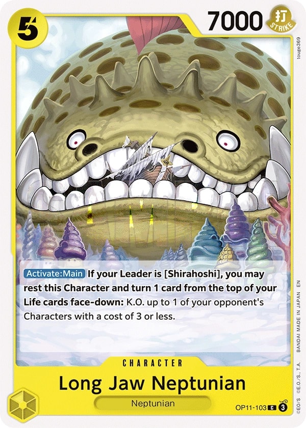 Long-Jaw Neptunian (OP11-103) — Common One Piece card