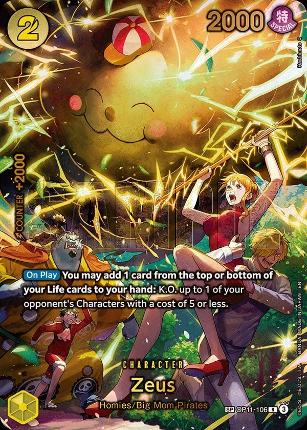 Zeus (106) (SP) One Piece card