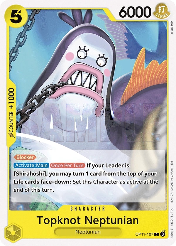 Topknot Neptunian (OP11-107) — Common One Piece card