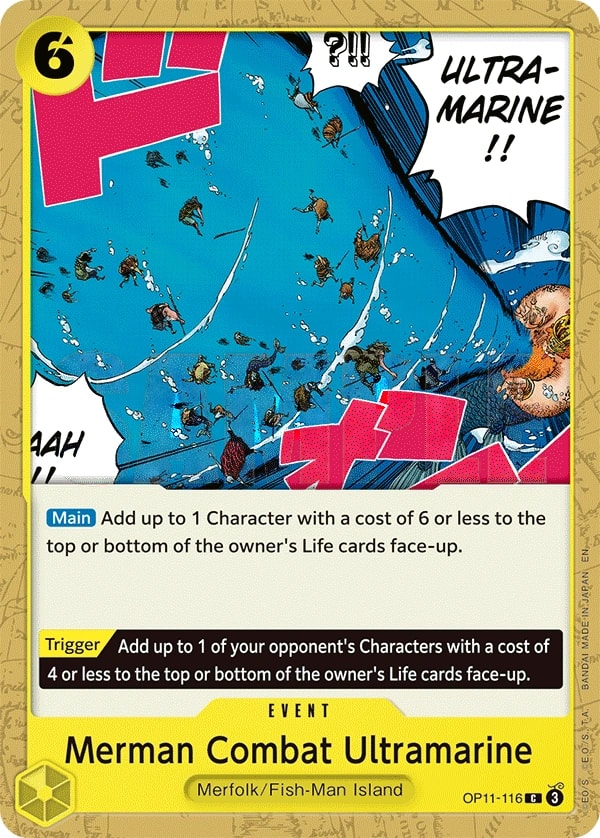 Merman Combat Ultramarine (OP11-116) — Common One Piece card