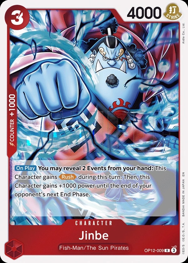 Jinbe (OP12-009) — Rare One Piece card