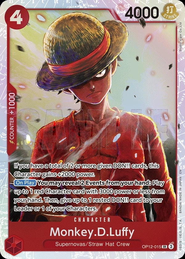 Monkey.D.Luffy OP12-015 One Piece card