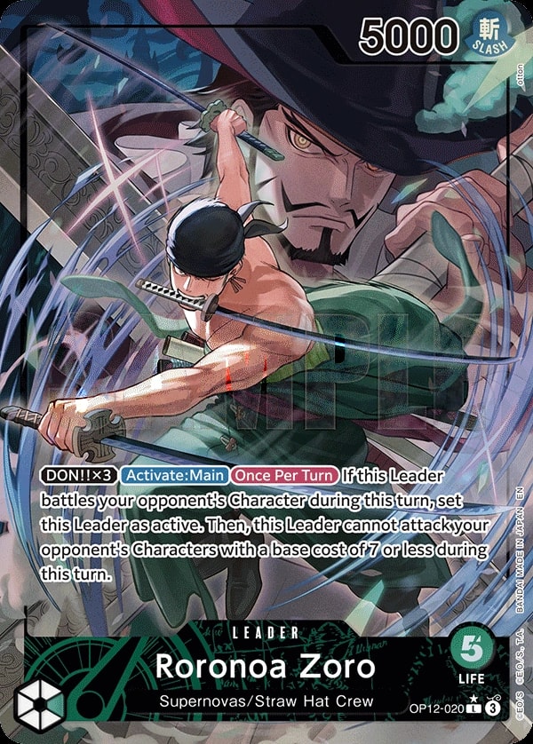 Roronoa Zoro (020) (Alternate Art) One Piece card