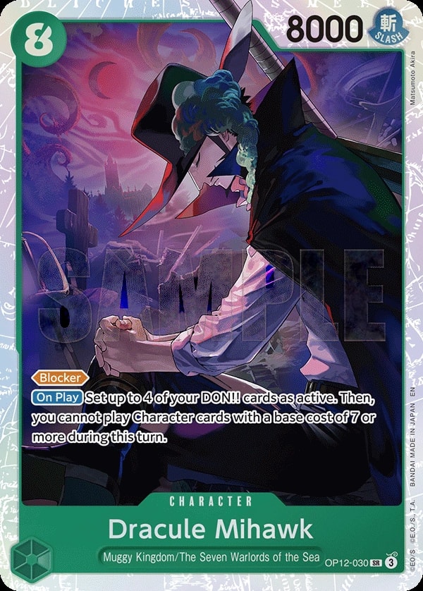Dracule Mihawk OP12-030 One Piece card