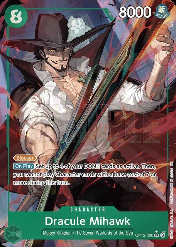 Dracule Mihawk (030) (Alternate Art) One Piece card