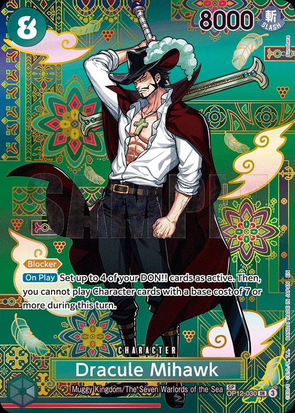 Dracule Mihawk (030) (SP) One Piece card