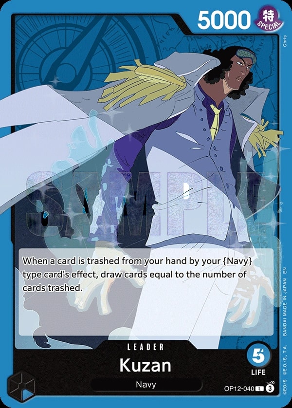 Kuzan OP12-040 One Piece leader card