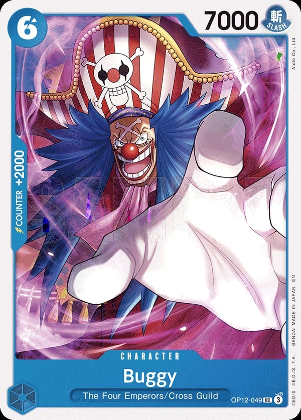 Buggy (OP12-049) — Uncommon One Piece card