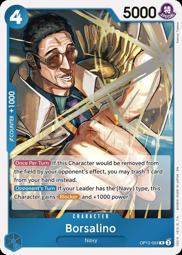 Borsalino (OP12-053) — Rare One Piece card
