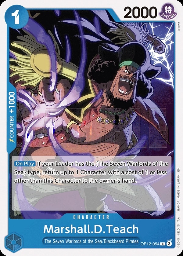 Marshall.D.Teach (OP12-054) — Common One Piece card
