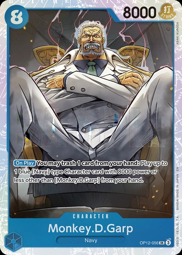 Monkey.D.Garp OP12-056 One Piece card