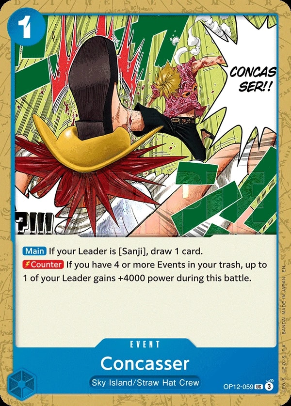 Concasser (OP12-059) — Uncommon One Piece card