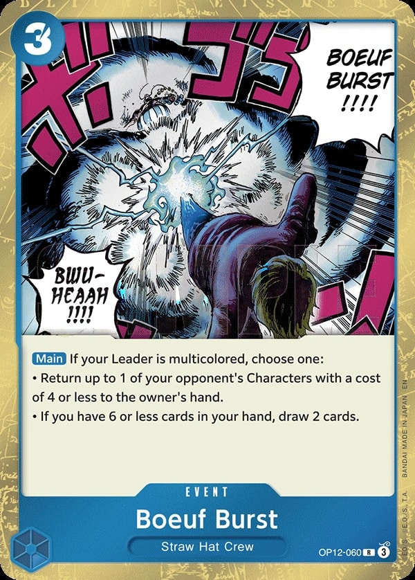Boeuf Burst (OP12-060) — Rare One Piece card