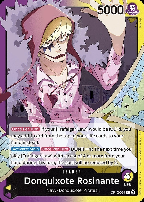 Donquixote Rosinante OP12-061 One Piece leader card