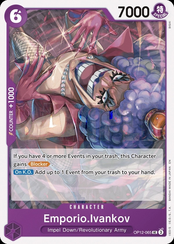 Emporio.Ivankov (OP12-065) — Uncommon One Piece card